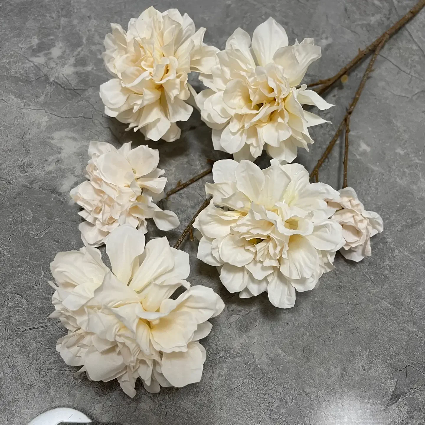 29" Silk Hibiscus Peony (Beige)