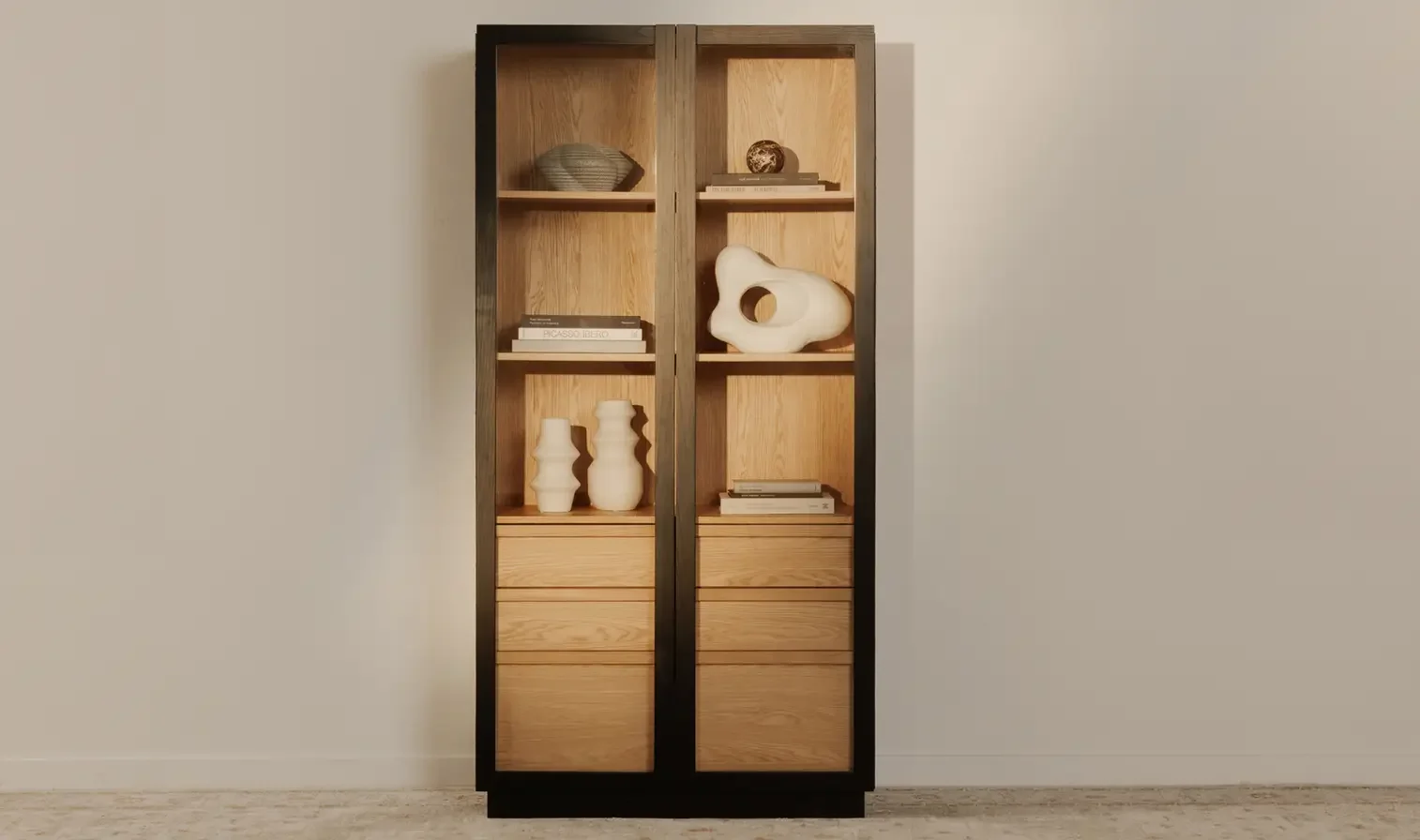 Charlotte Tall Cabinet Black $4600