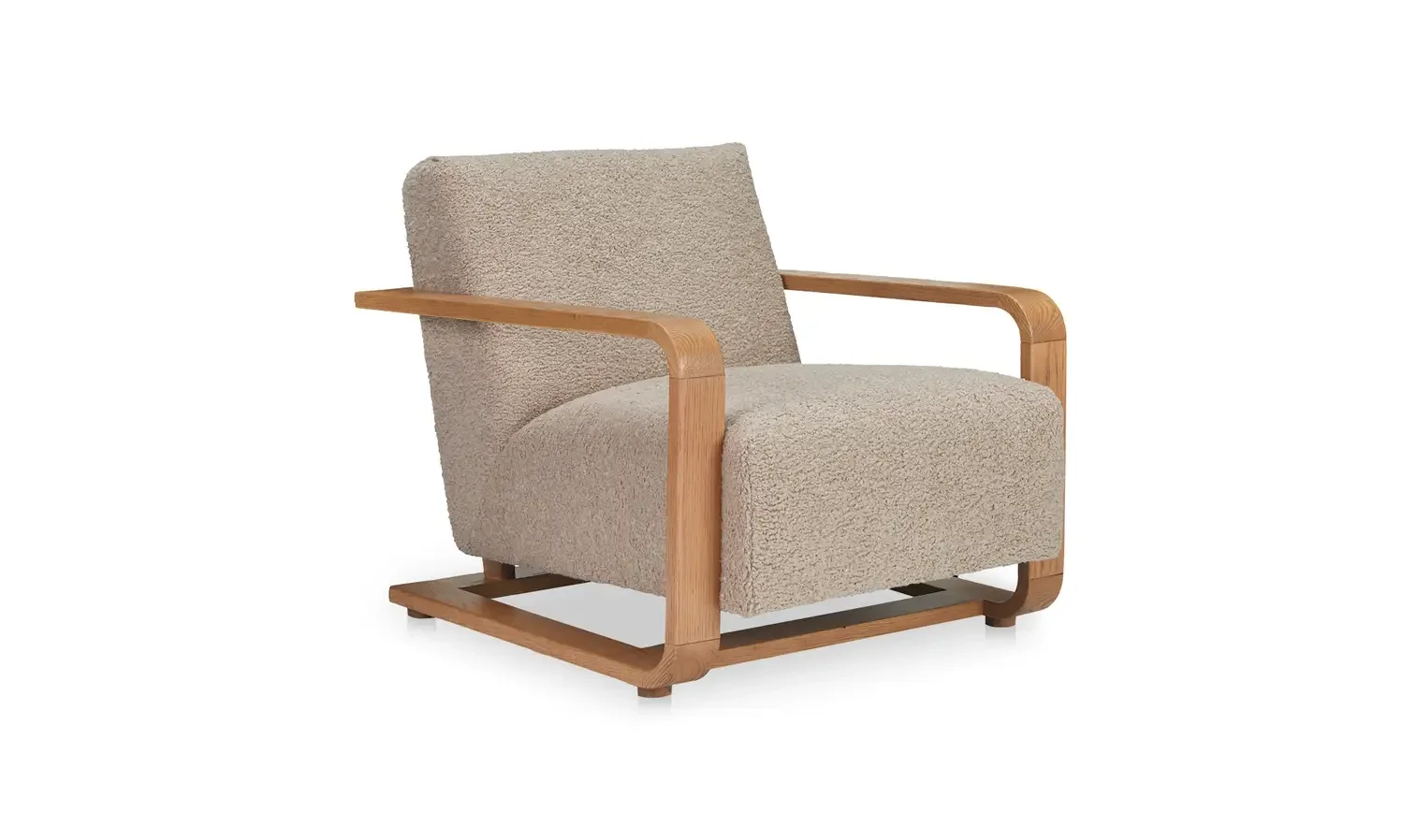 29.5” W X 36.0” D X 29.0” H

Eckersley Lounge Chair Beige Faux Shearling