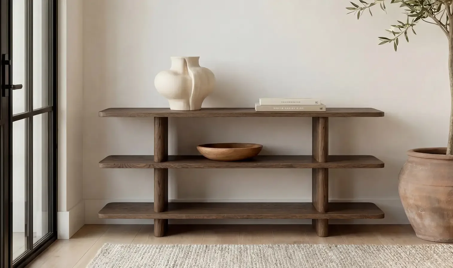Casey Small Bookcase Dark Brown  $1700