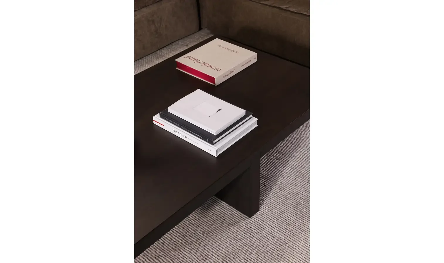 Folke Rectangular Coffee Table Dark Brown $1900
