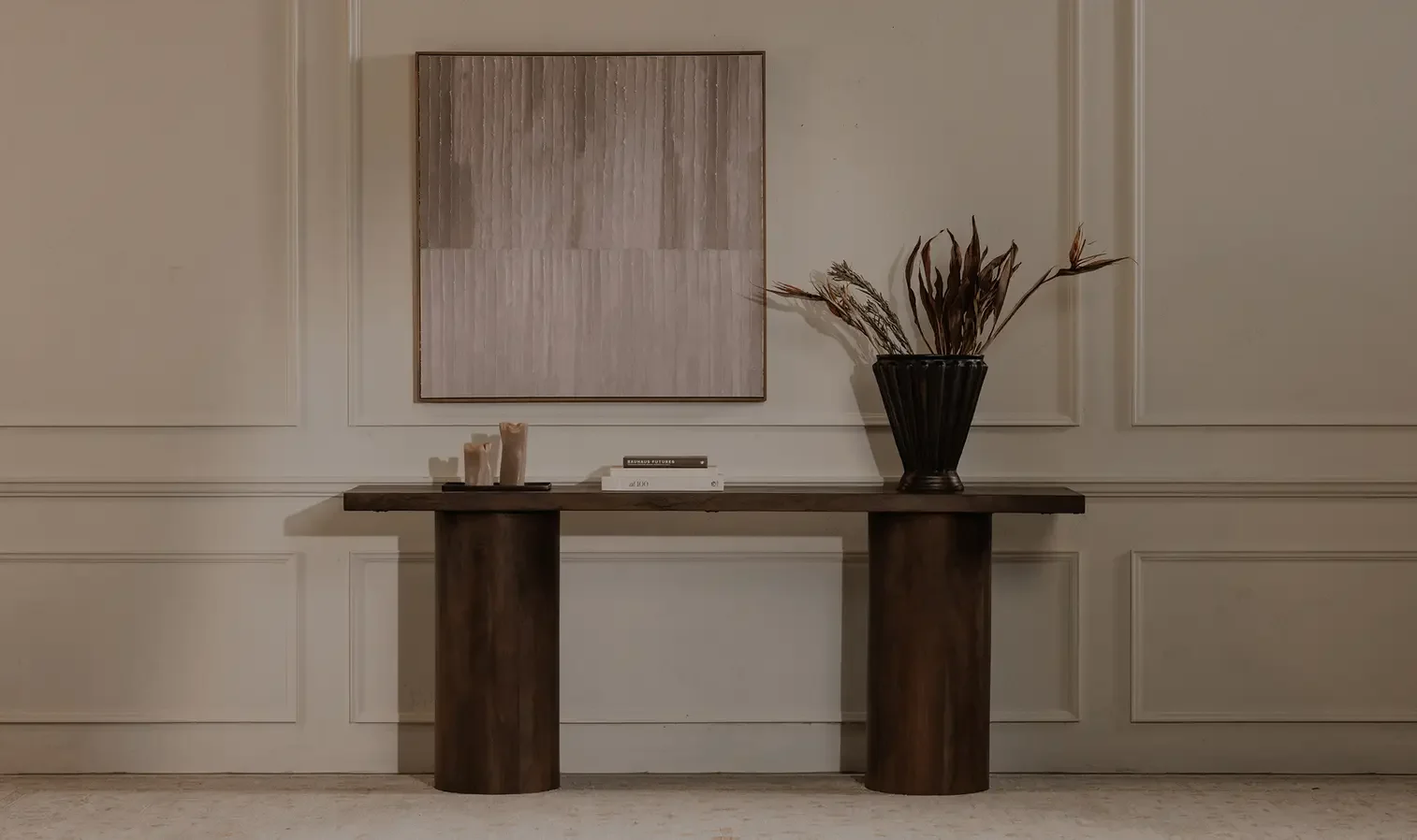 Hadley Console Table Warm Brown $2250