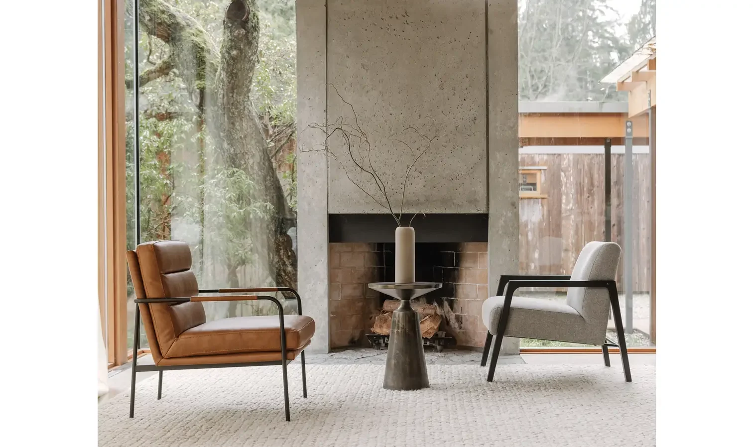 Verlaine Armchair Chestnut Brown $1650