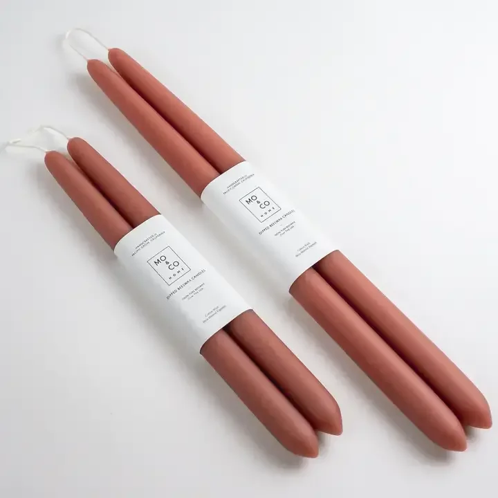All Natural Taper Candle (Terra Cotta) $28