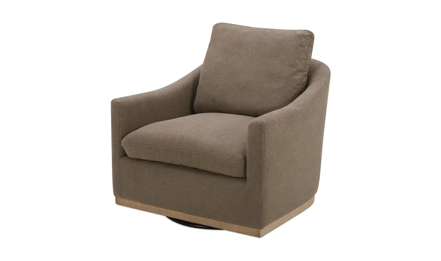33.0” W X 34.0” D X 28.35” H

Linden Swivel Chair Soft Taupe