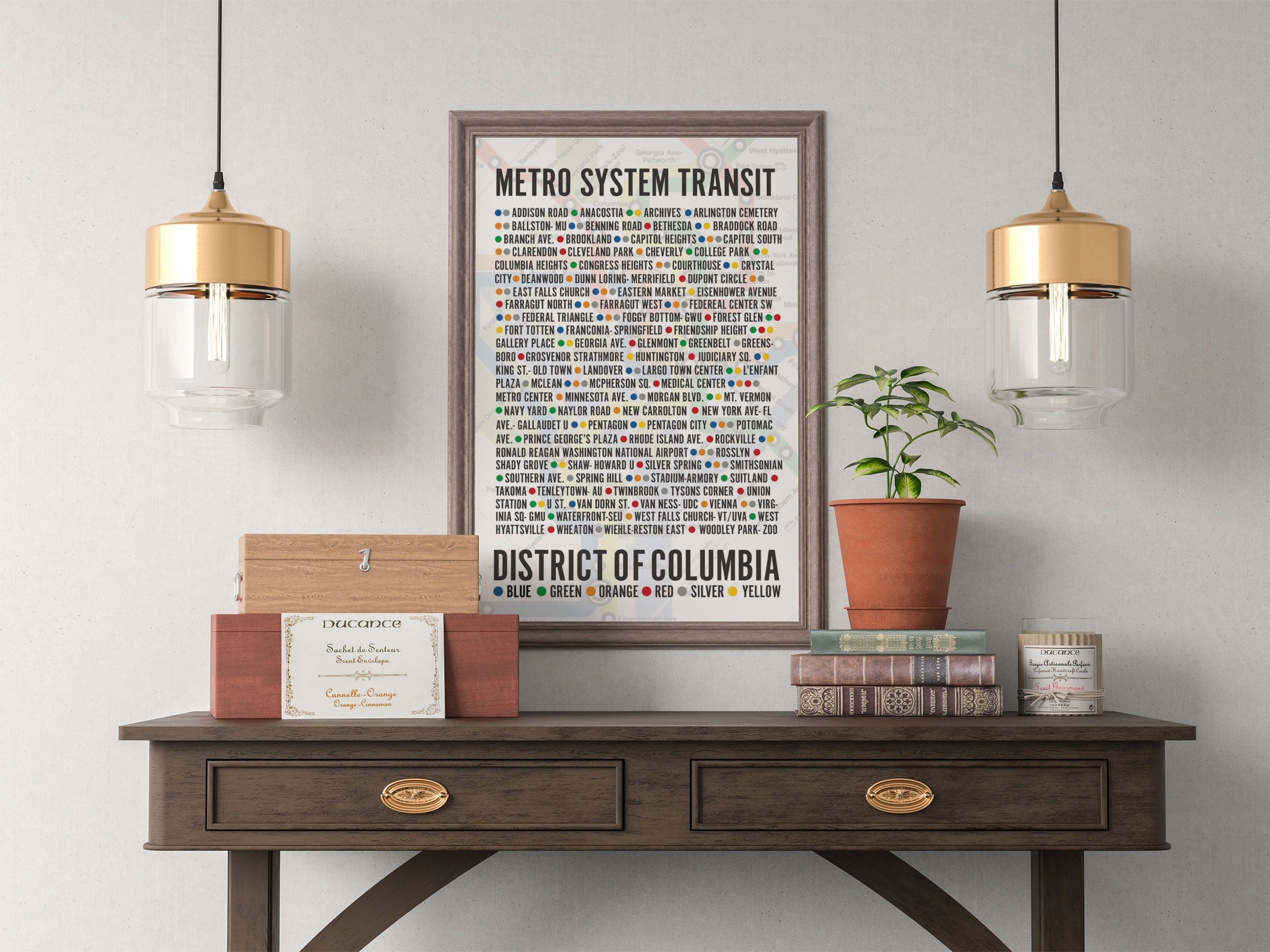 Art School Project: DC Metro System Transit Infographic