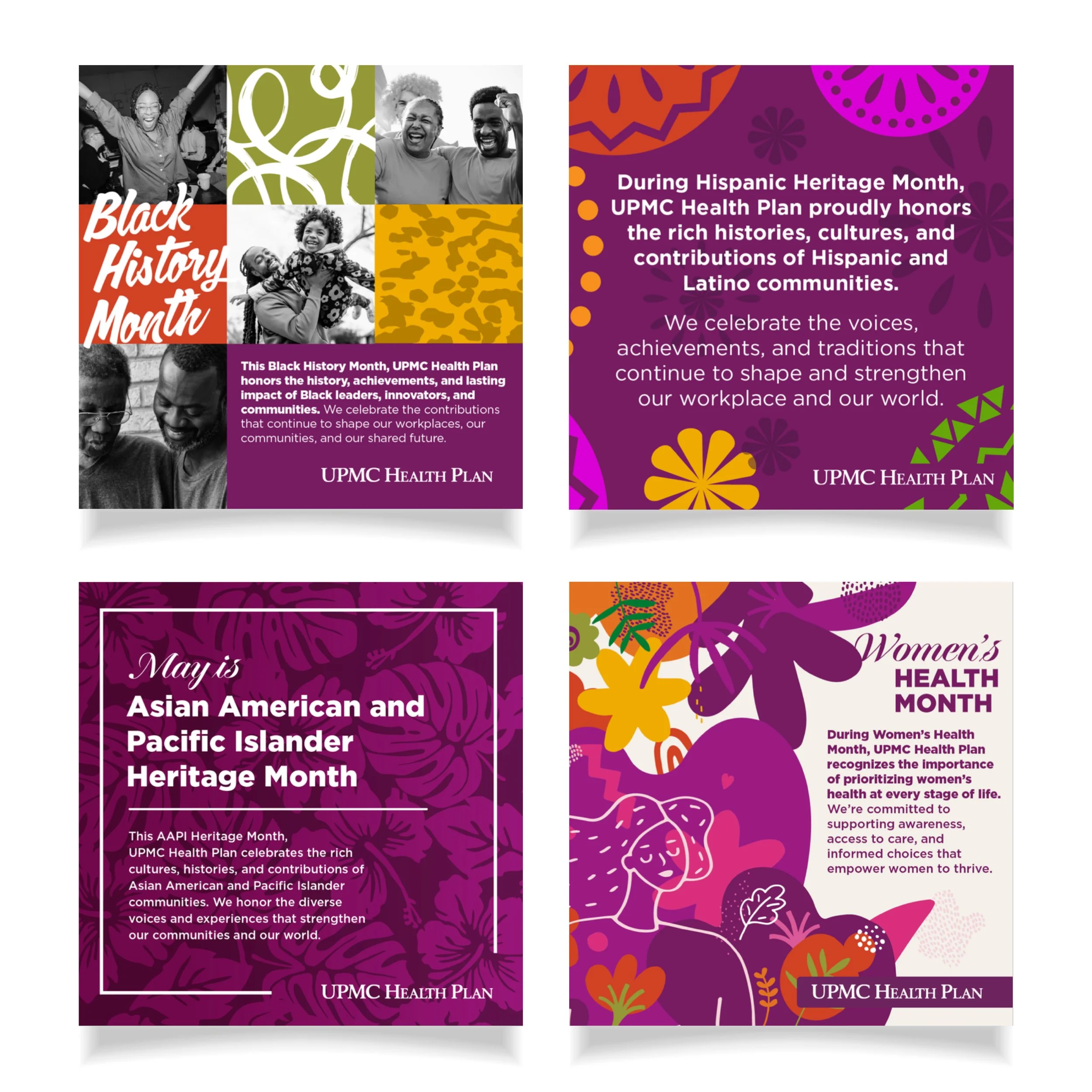 UPMC Health Plan: Unified Content Calendar - Social