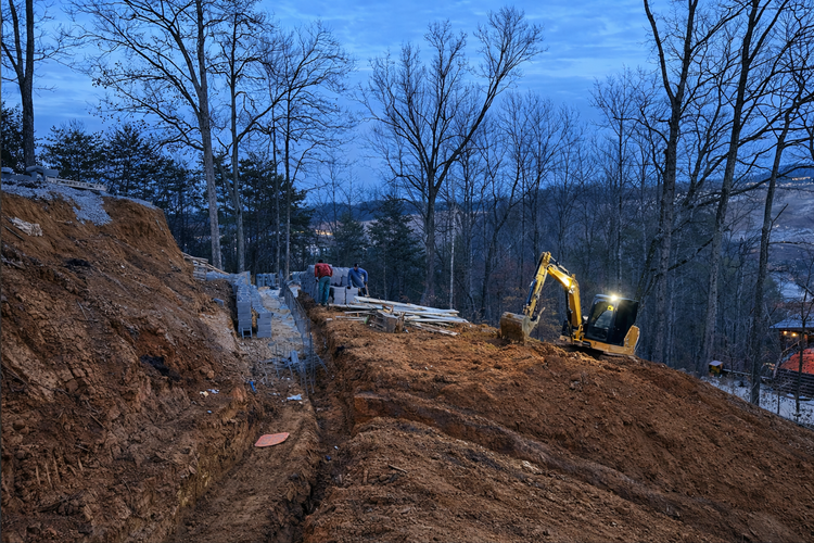 Site prep project in Pigeon Forge TN