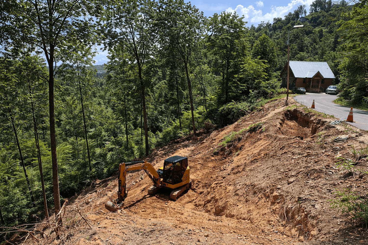 Excavation work in Sevierville TN