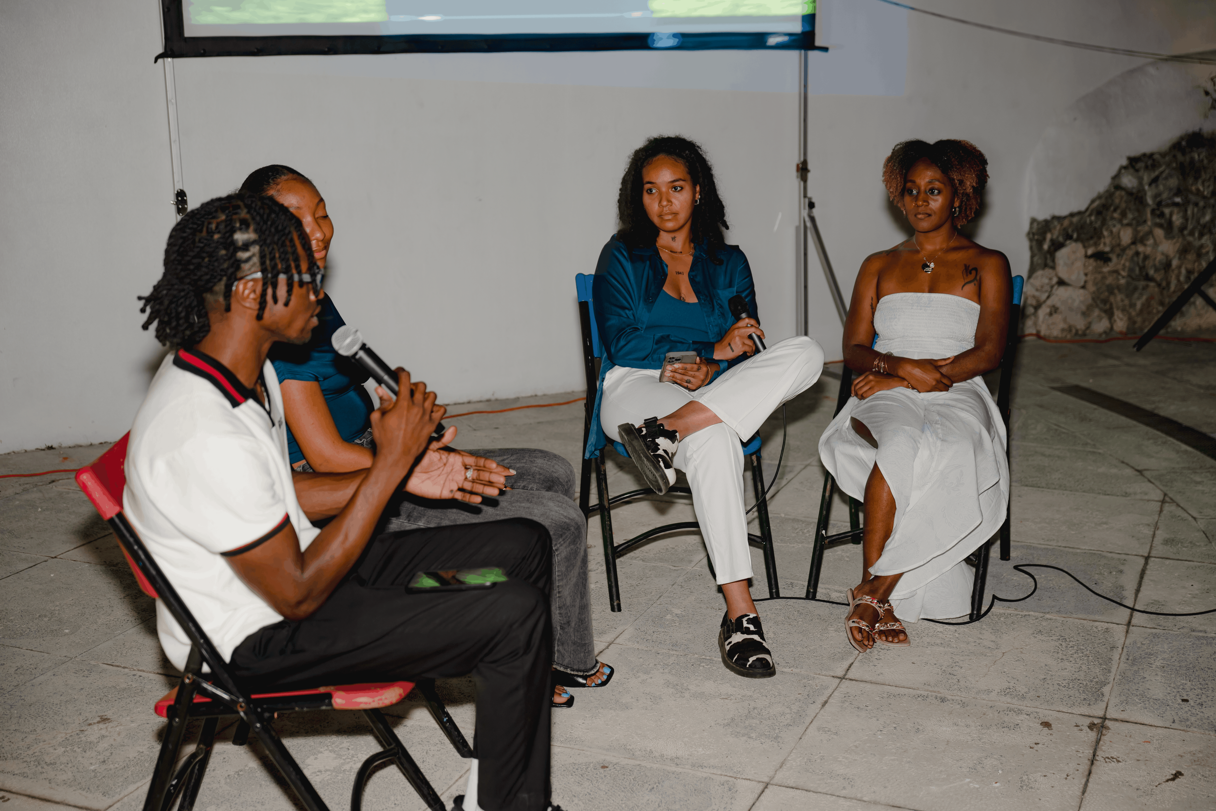 Bahamian film screening with Nate McPhee, Tanicia Pratt, Tyla Rahming and Reagan Kemp
