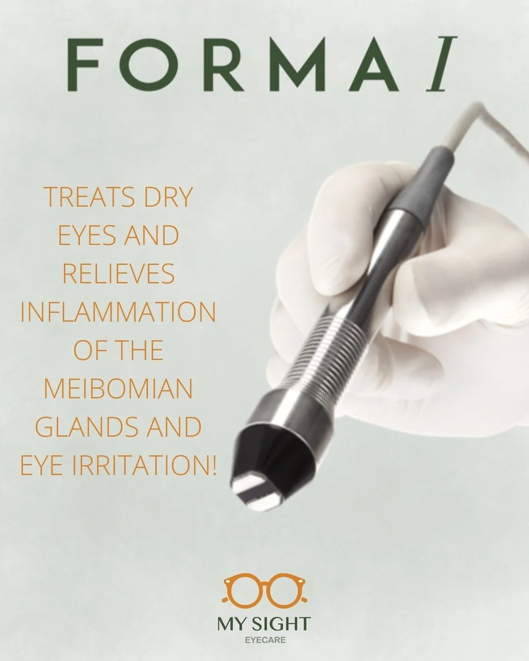 Check out our new DRY EYE TREATMENT, #FormaI! What sets Forma-I apart is it's innovative delivery system. It uses a special compact-sized treatment applicator that delivers optimal treatment temperature in 60 seconds. 

It also provides real-time rea