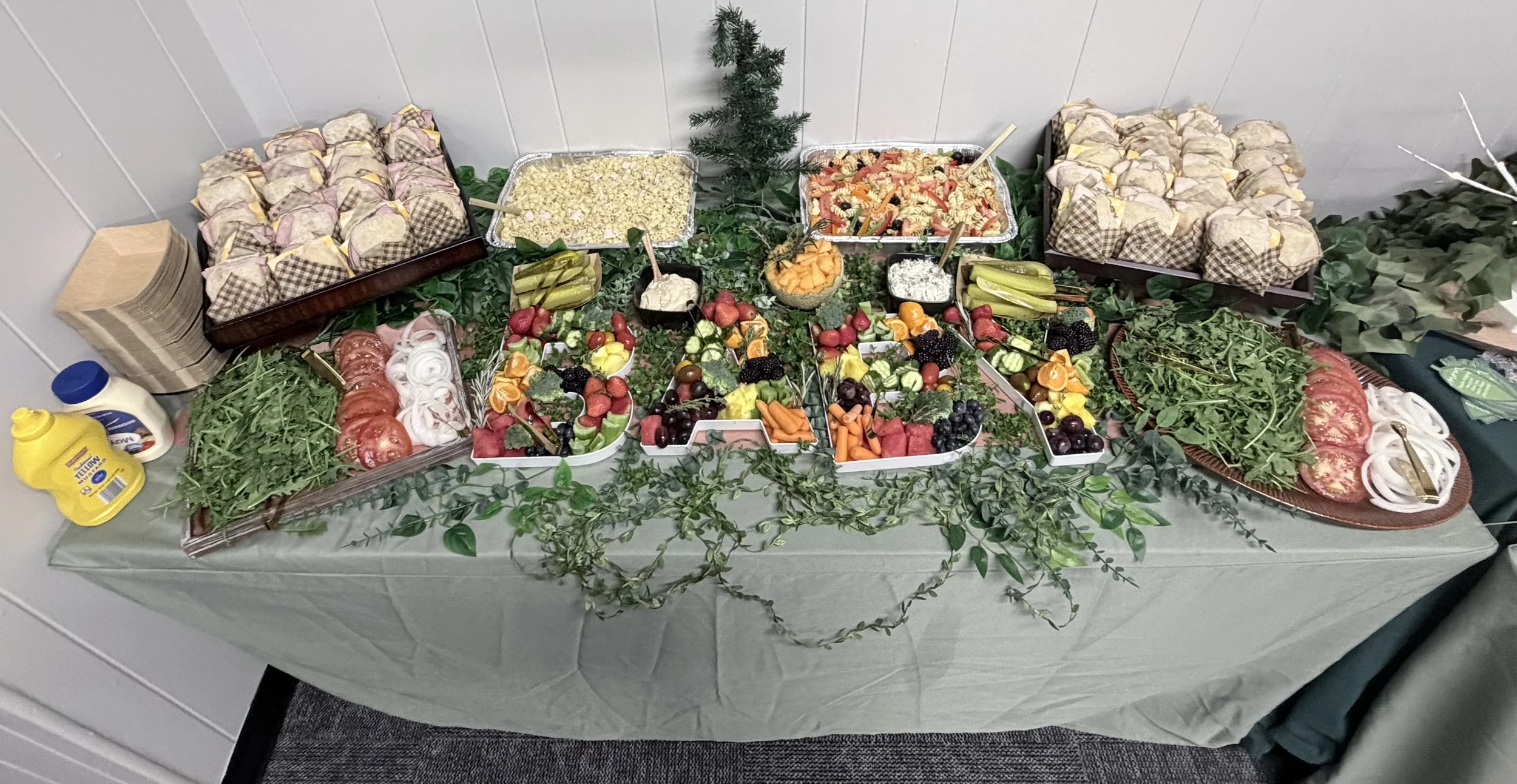 Baby Shower Early May 2026 (We can NOT take credit for the pasta salads pictured)