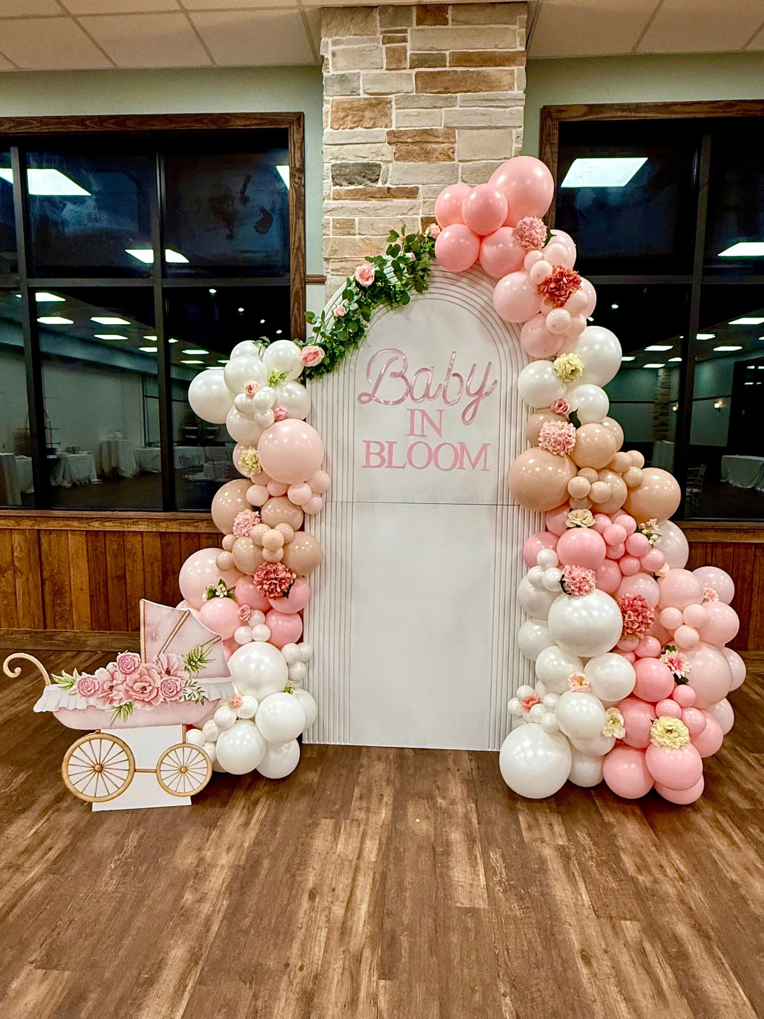 Baby Shower Balloons at The Venue at Highlands in Porter, TX 