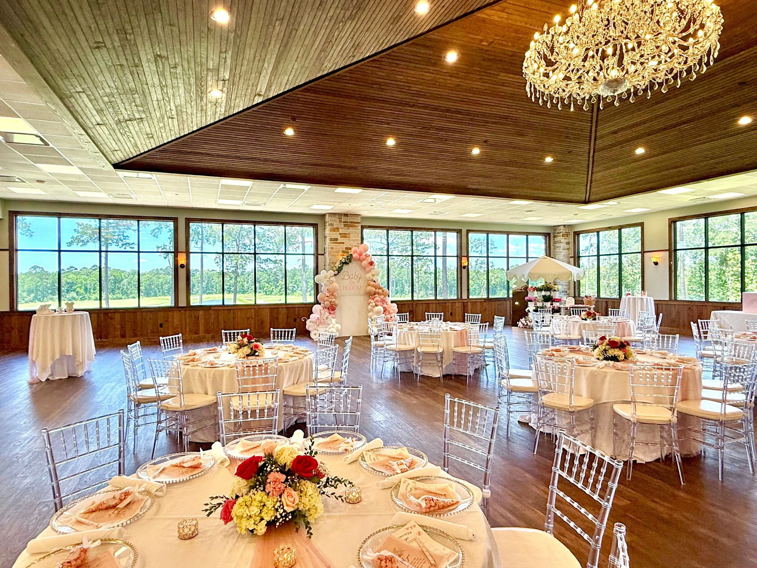 Baby Shower Balloons at The Venue at Highlands in Porter, TX 