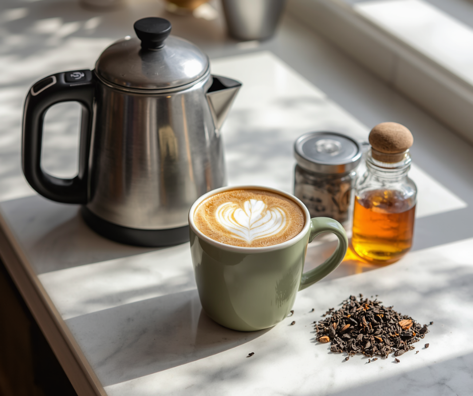 A Morning Tea Latte to Begin With — Nourish: April