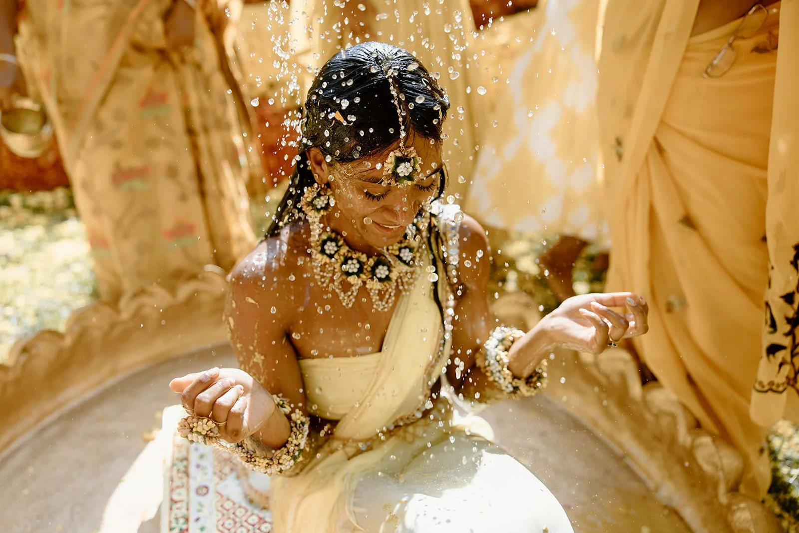 Haldi ceremony planned by Indian wedding planner in Charlotte