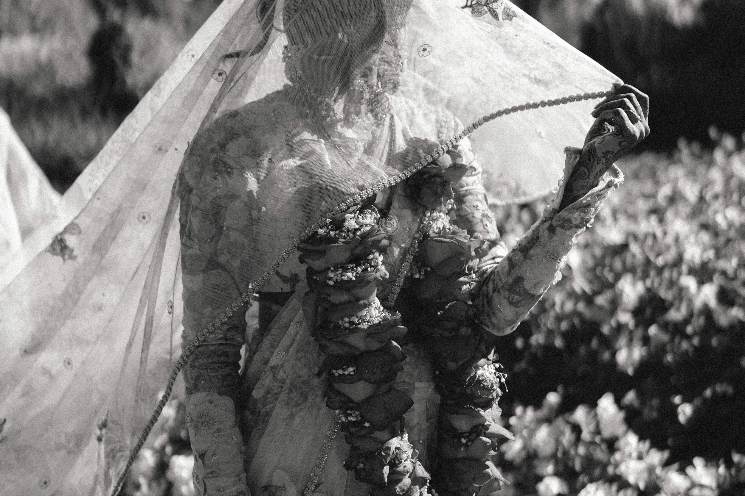 Bride guided by wedding planner in Charlotte