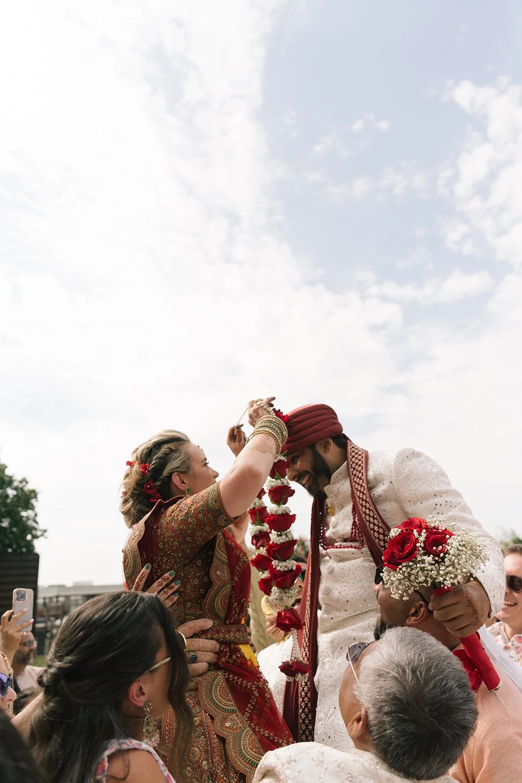 Outdoor wedding ceremony by NC wedding planners