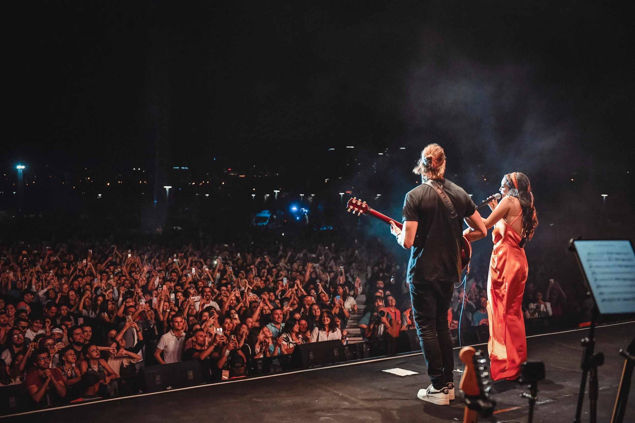 Jessy Hay with Karsu on Commemoration of Atatürk, Youth and Sports Day headline show in Ankara Turkey