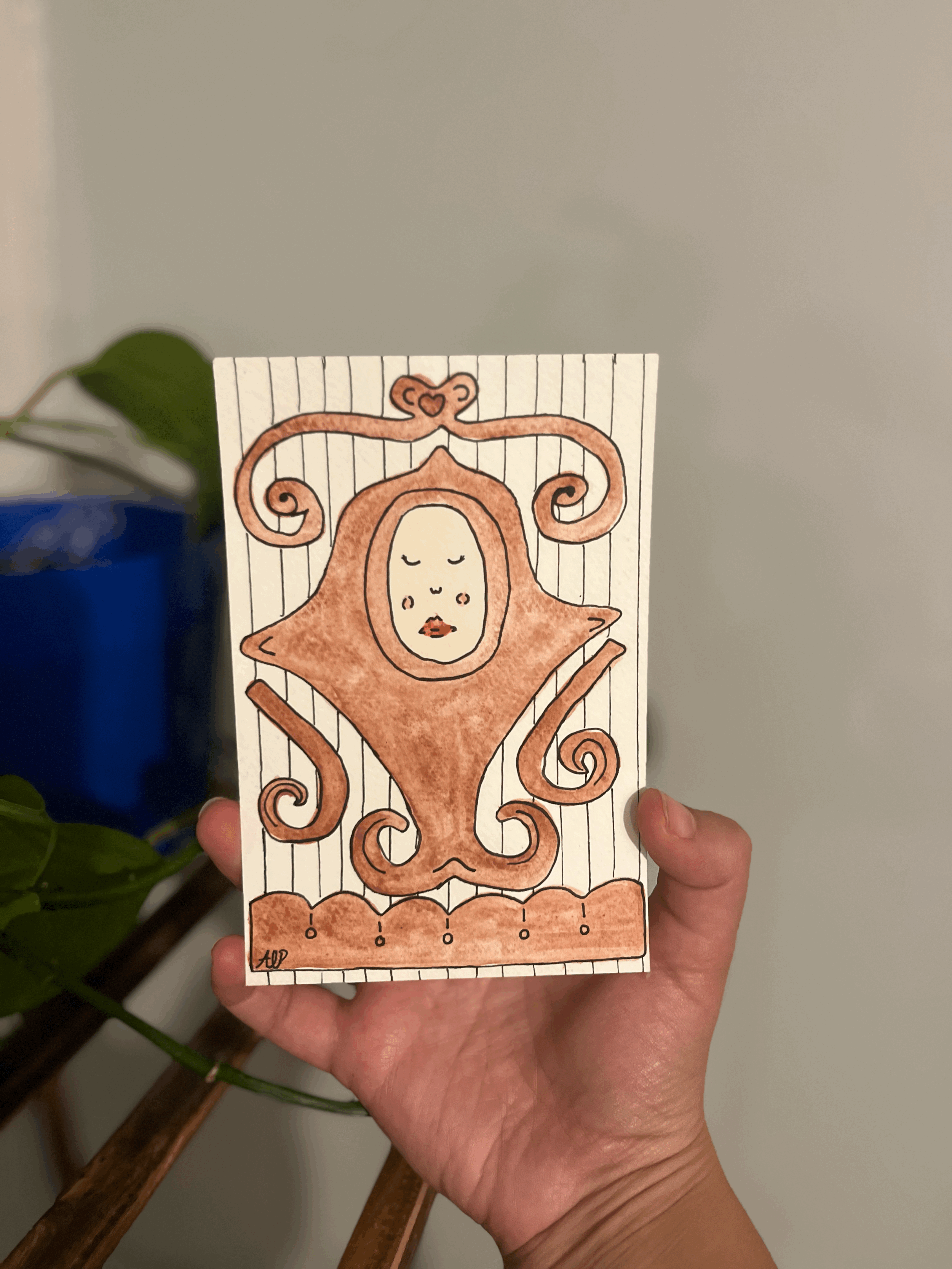 4x6 Original Watercolor - 'Pieces'