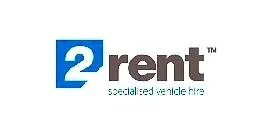 2rent logo with slogan 'specialized vehicle hire'