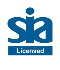 SIA Licensed logo in blue and white.