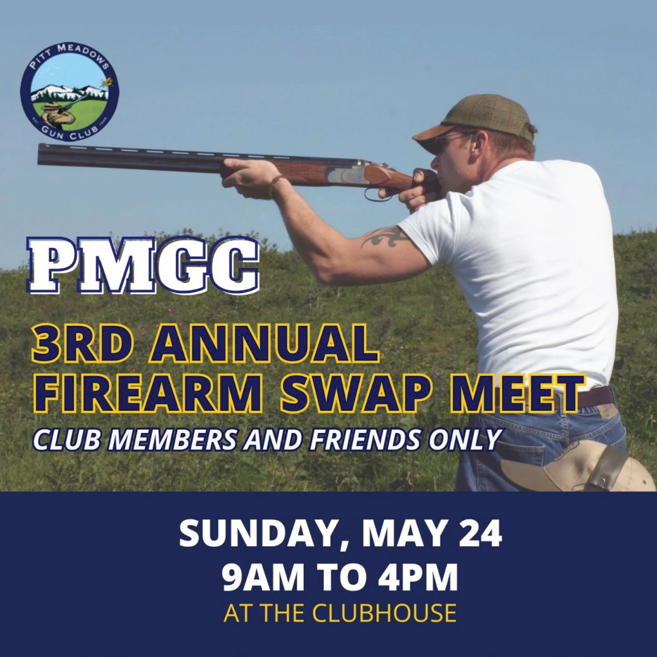 Hey gang. Lots of great events coming up over the next month. At PMGC we&rsquo;re hosting our annual swap meet. To book a table see Artie in the clubhouse. 

Next, come see the new @reliablegun location in Langley, we&rsquo;ll be there to celebrate w