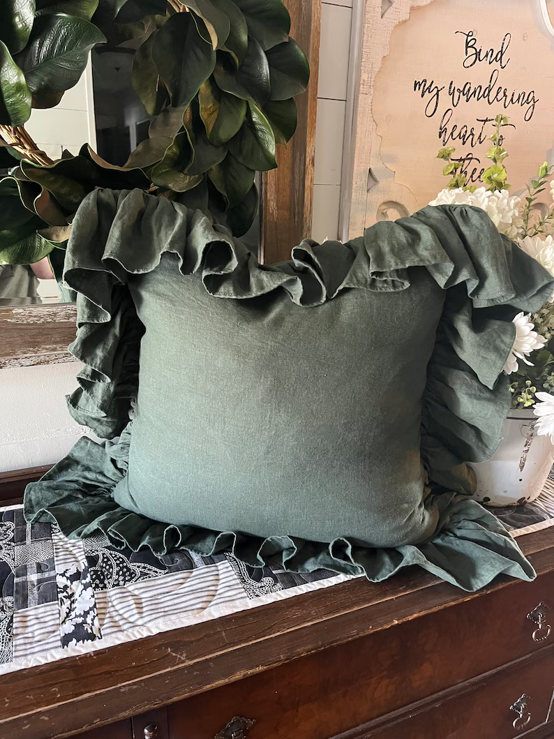 Beatrice Ruffle Pillow Cover