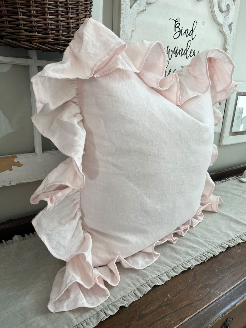 Soft blush pink linen with long hemmed ruffle 2 edit.png