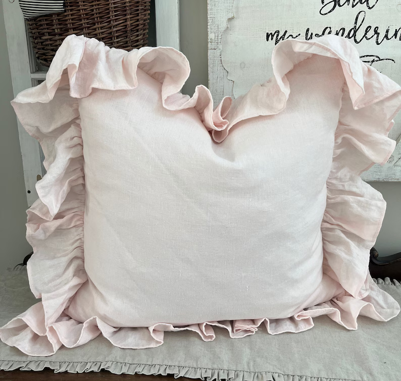 Allison Ruffle Pillow Cover