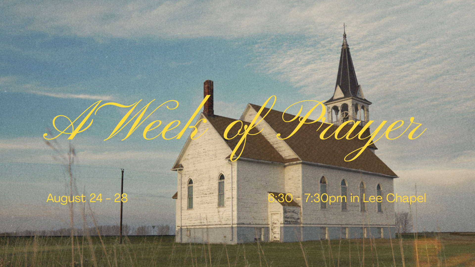 Week Of Prayer