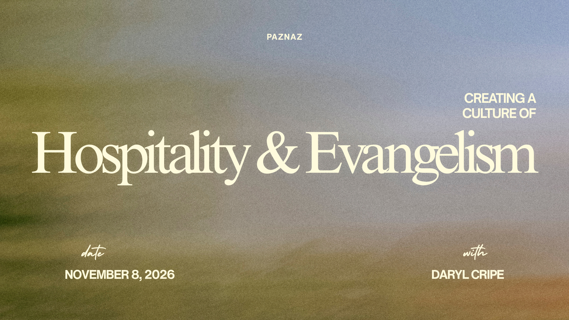 Creating a Culture of Hospitality and Evangelism