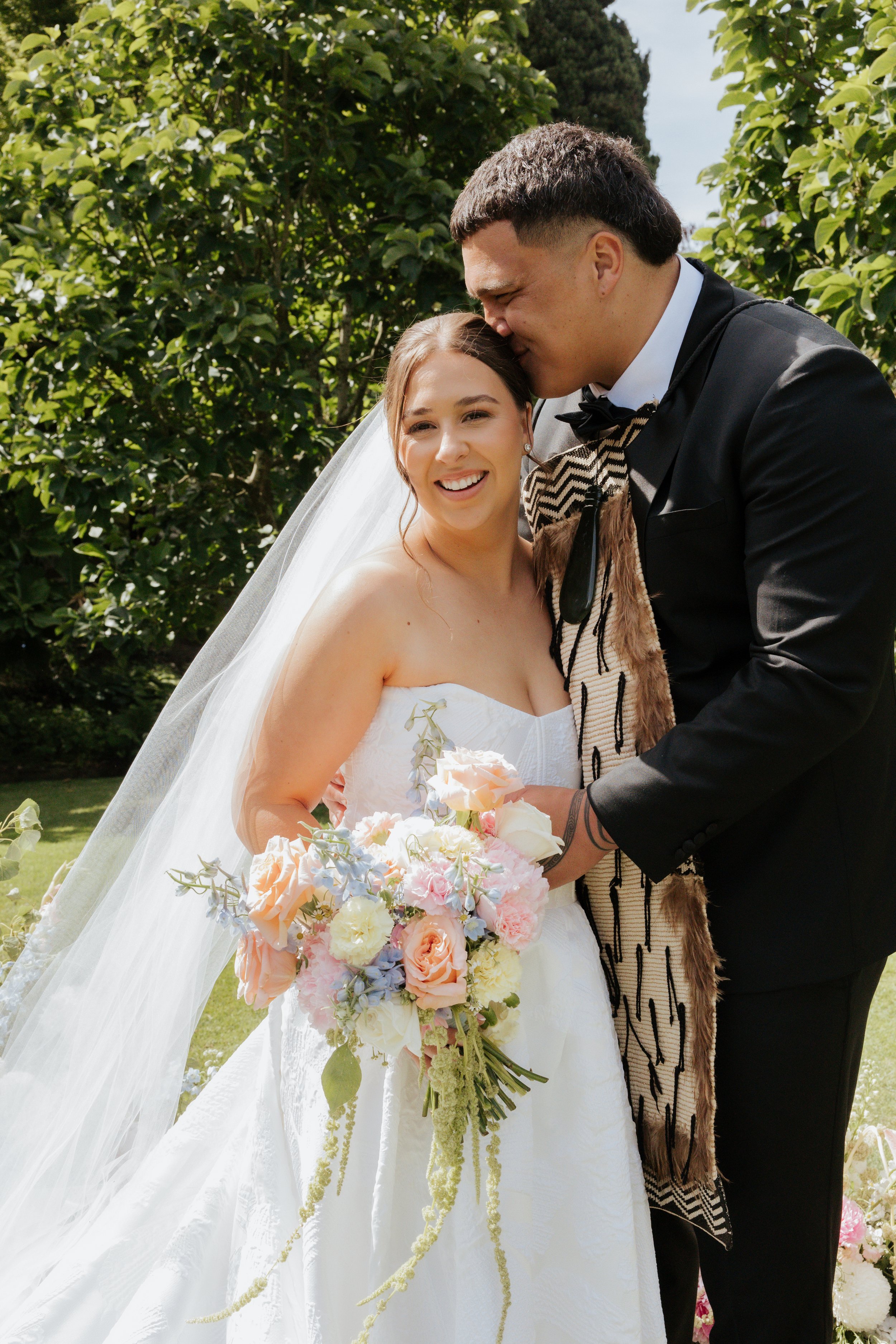 Bright Pastel Wedding Bouquet
