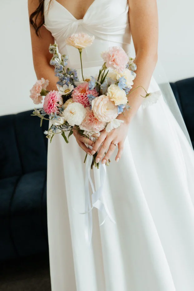 Pastel wedding bouquet