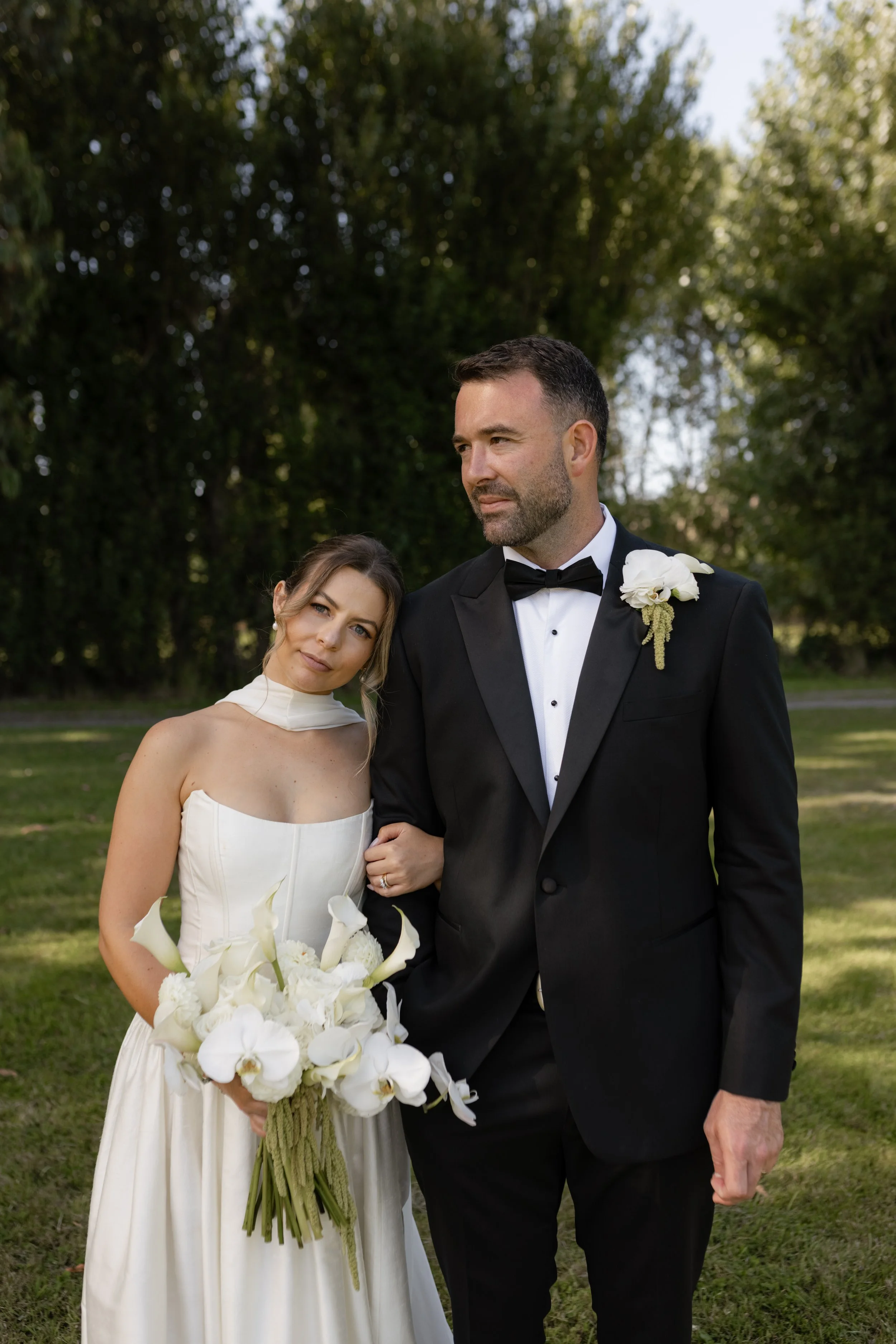luxury white wedding bouquet
