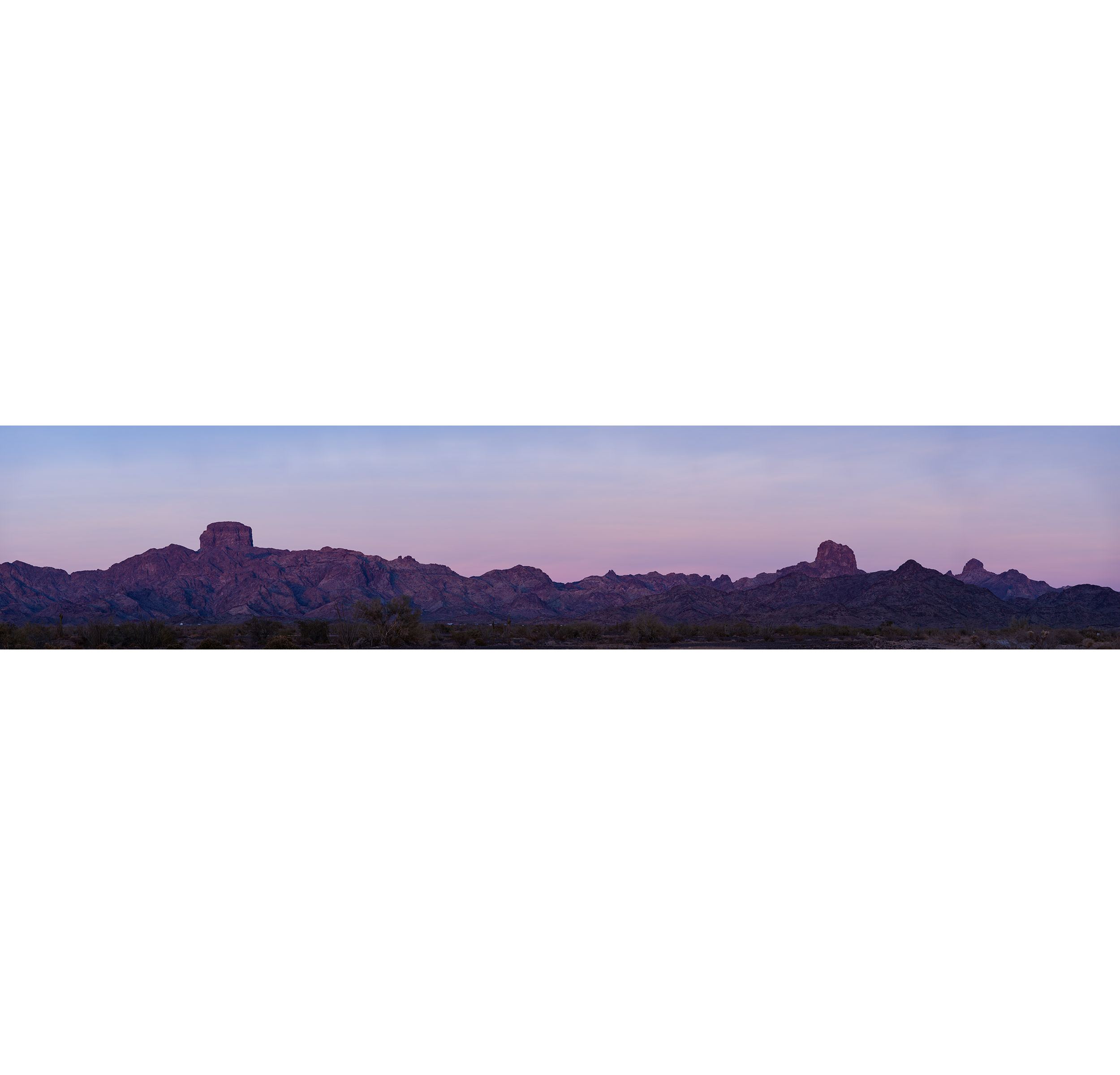 "Castle Dome after Sunset"
