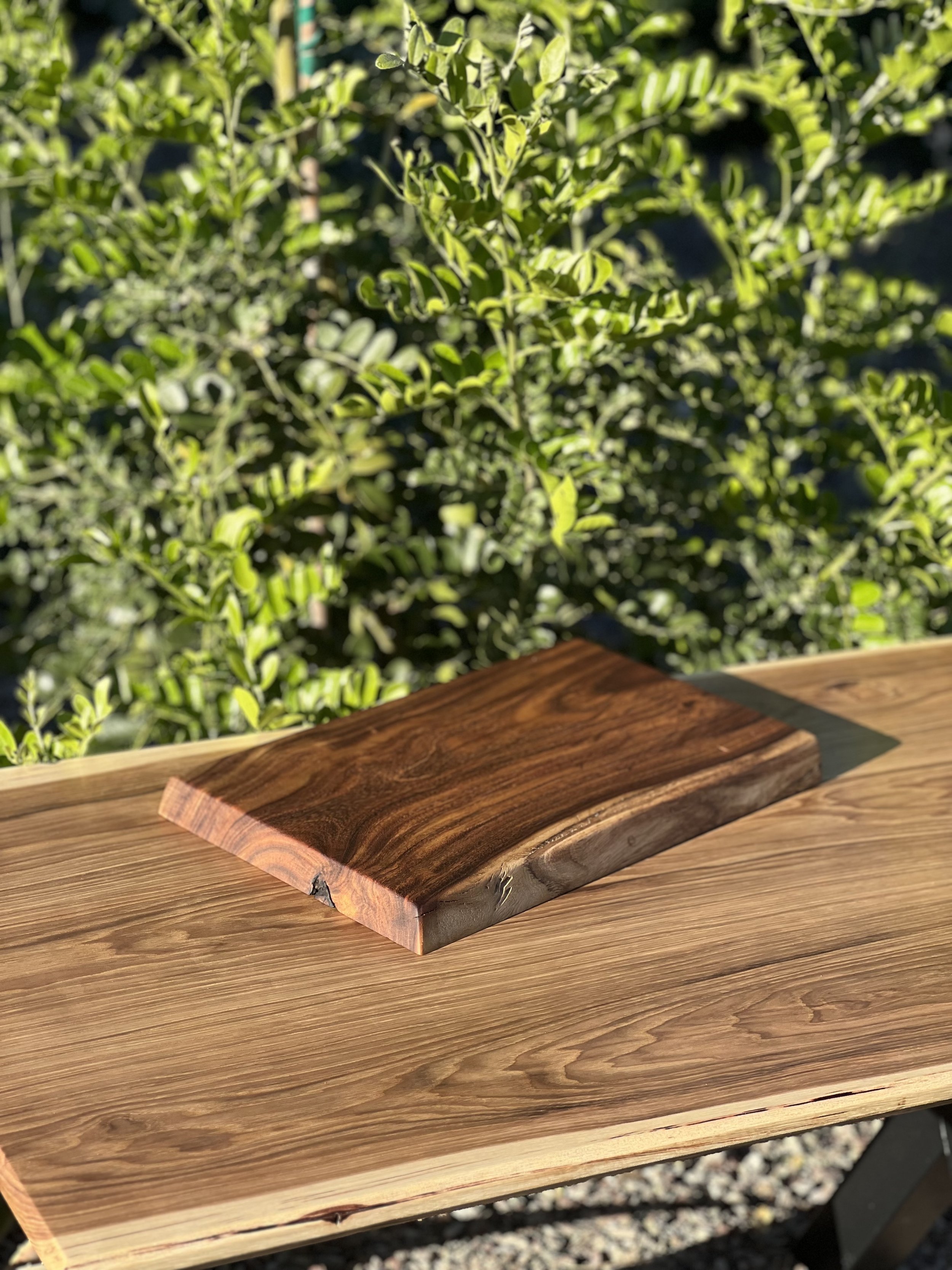 Rosewood - Live Edge Rosewood Serving Board 14x9x1"