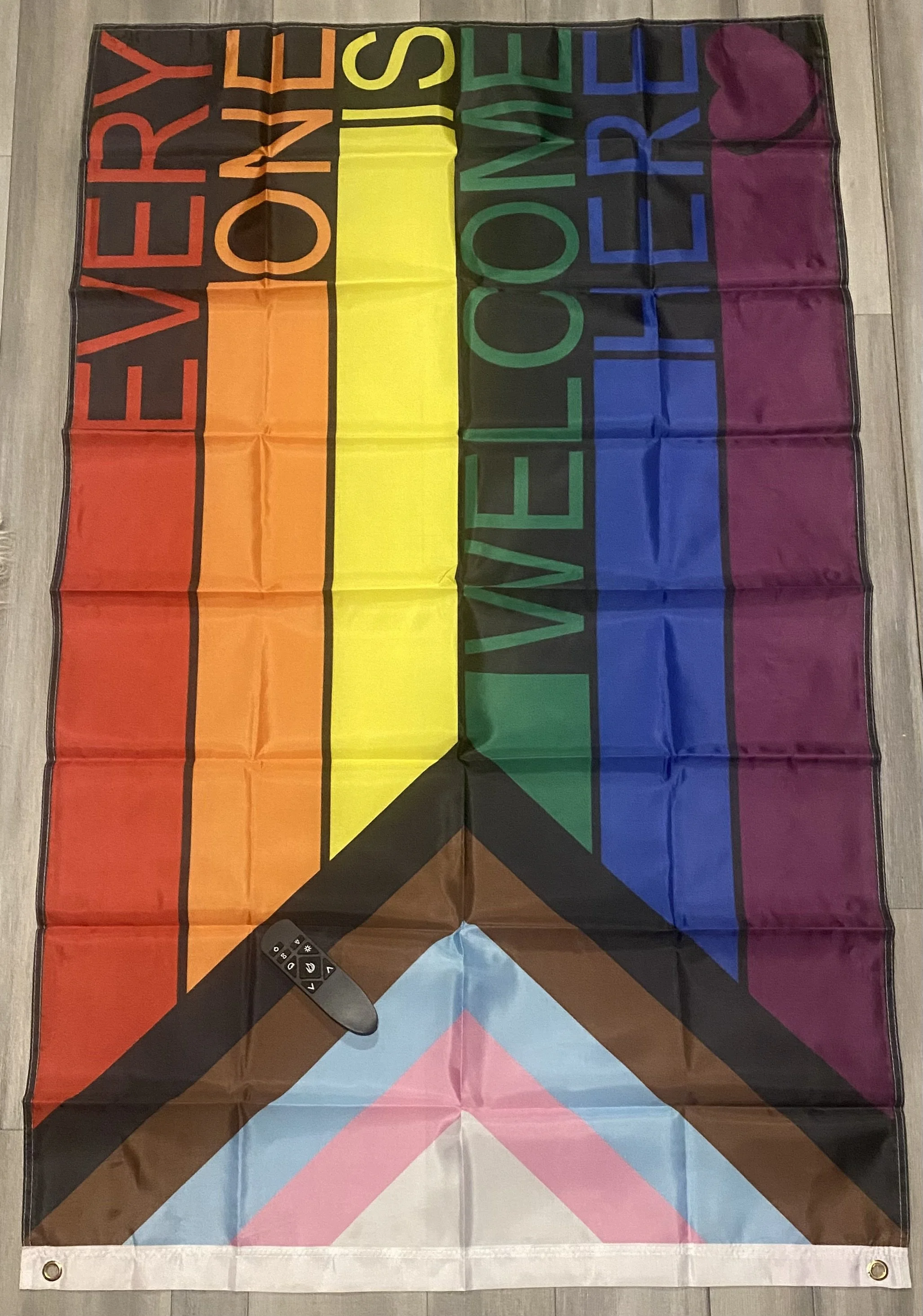 “Everyone is Welcome Here” Pride Flag