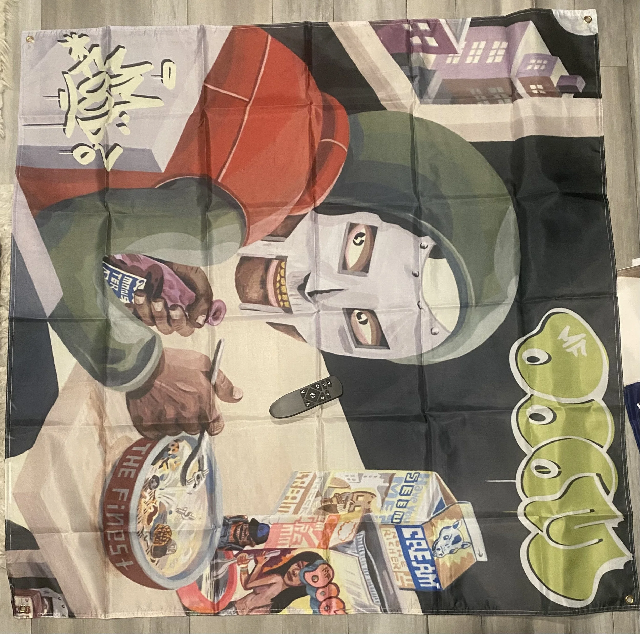 Urban Art Tapestry with Iconic Design