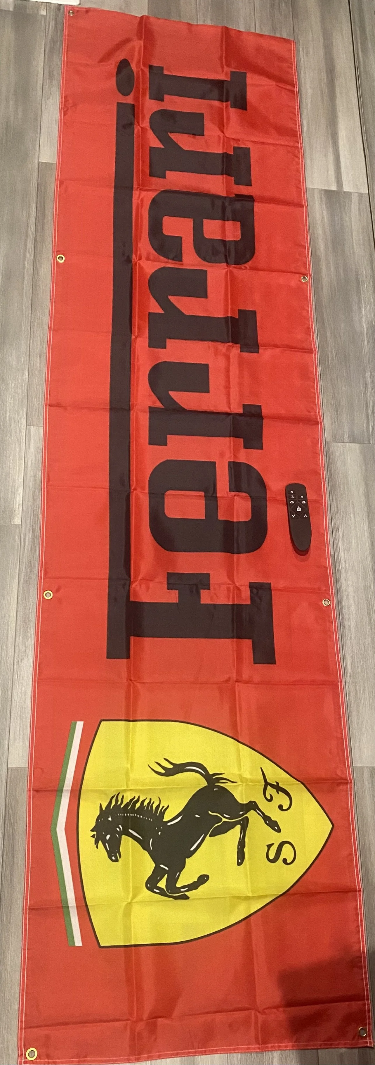 Iconic Red Racing Banner