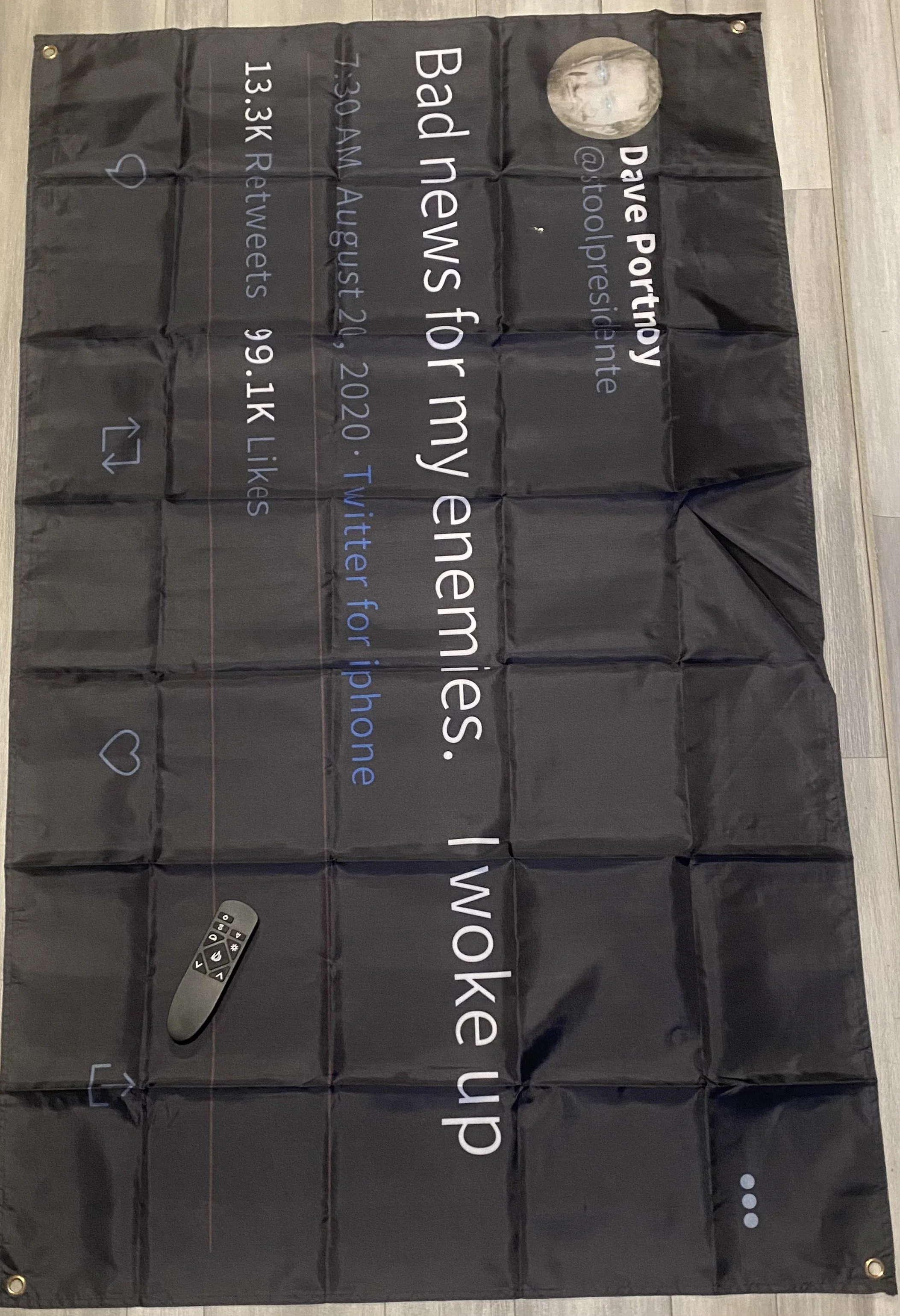 "Bad News for My Enemies" Banner