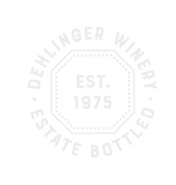 Logo for Dellinger Winery with EST. 1975, featuring a circular design with the winery name and 'STATE BOTTLED' around the edges.