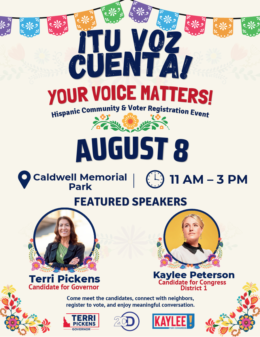 Caldwell, ID 8/8 - Hispanic Community &amp; Voter Registration Event