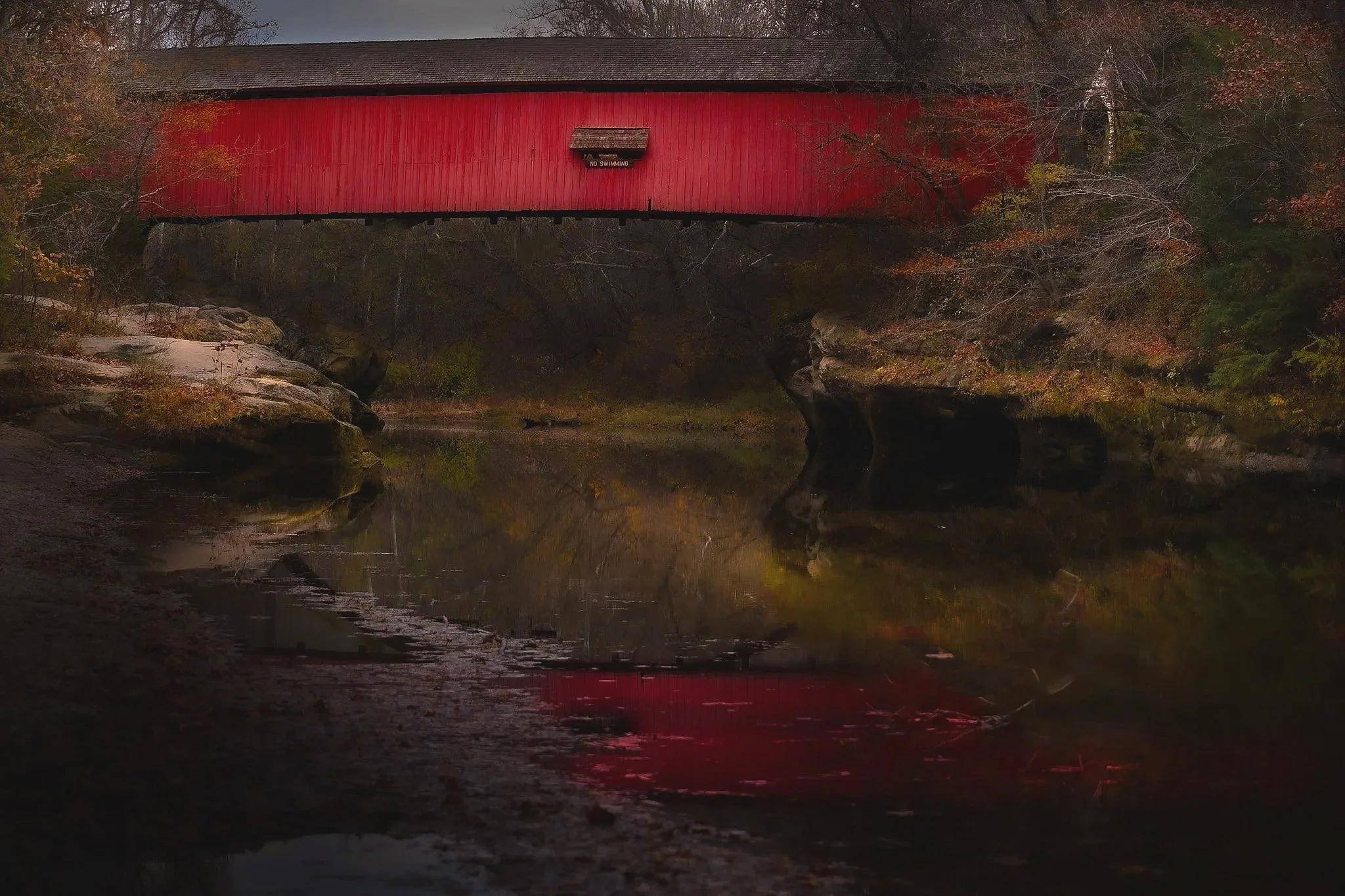 Covered bridge in Park County Indiana