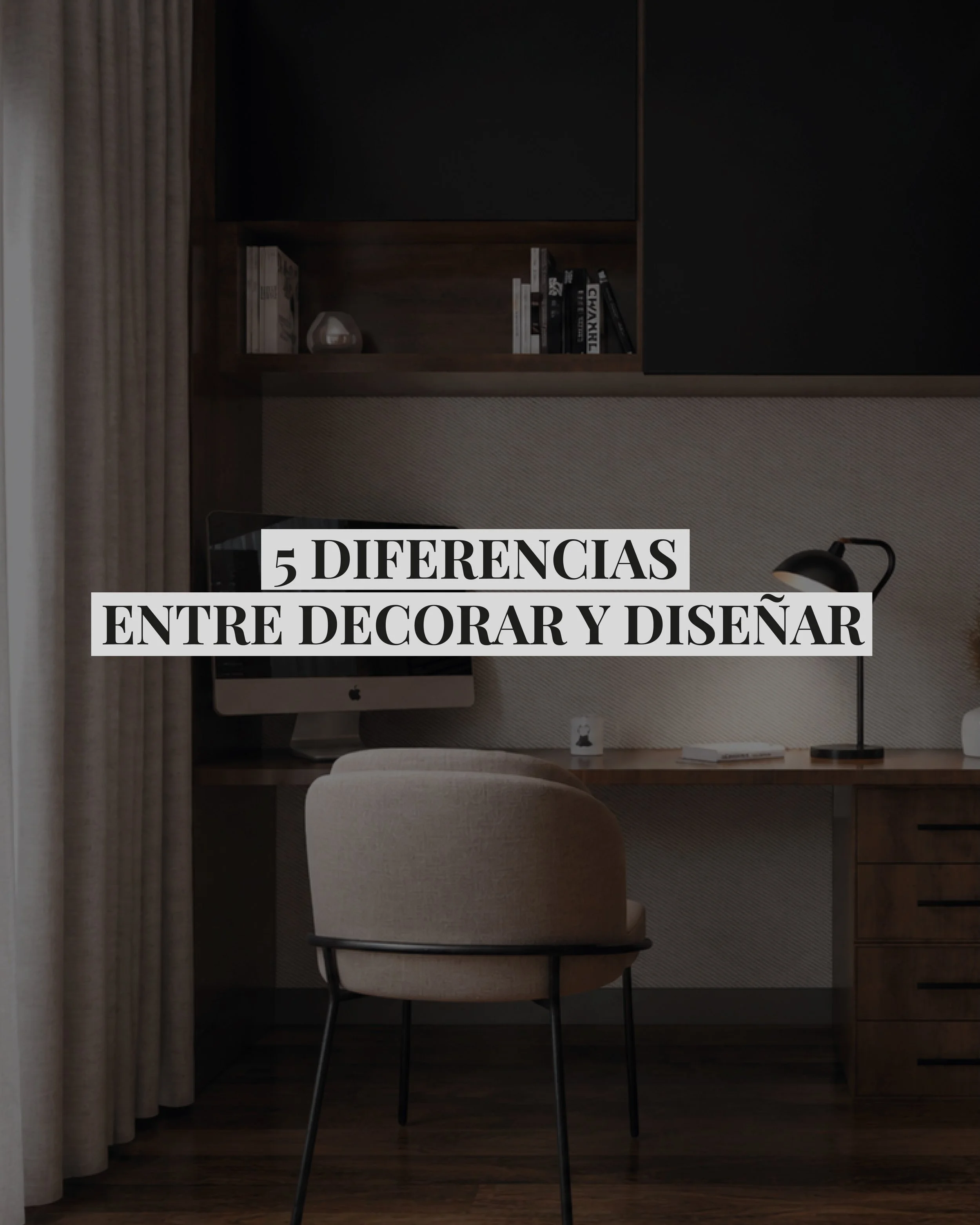 Dise&ntilde;ar y decorar no son lo mismo. ☝🏻✨

Aunque ambos contribuyen a crear espacios atractivos, cada uno cumple una funci&oacute;n diferente.

La decoraci&oacute;n transforma c&oacute;mo se ve un espacio.
El dise&ntilde;o transforma c&oacute;mo