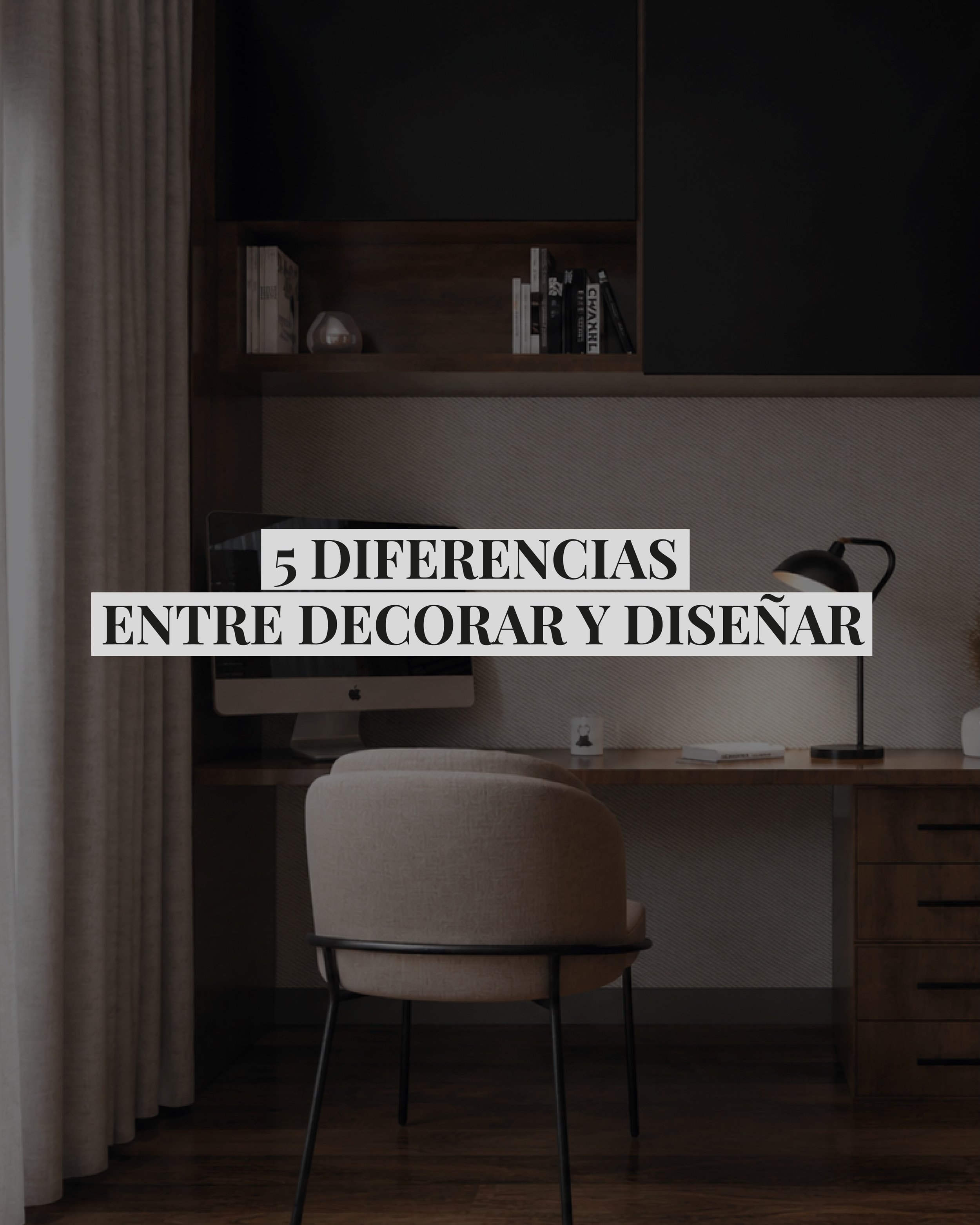 Dise&ntilde;ar y decorar no son lo mismo. ☝🏻✨

Aunque ambos contribuyen a crear espacios atractivos, cada uno cumple una funci&oacute;n diferente.

La decoraci&oacute;n transforma c&oacute;mo se ve un espacio.
El dise&ntilde;o transforma c&oacute;mo