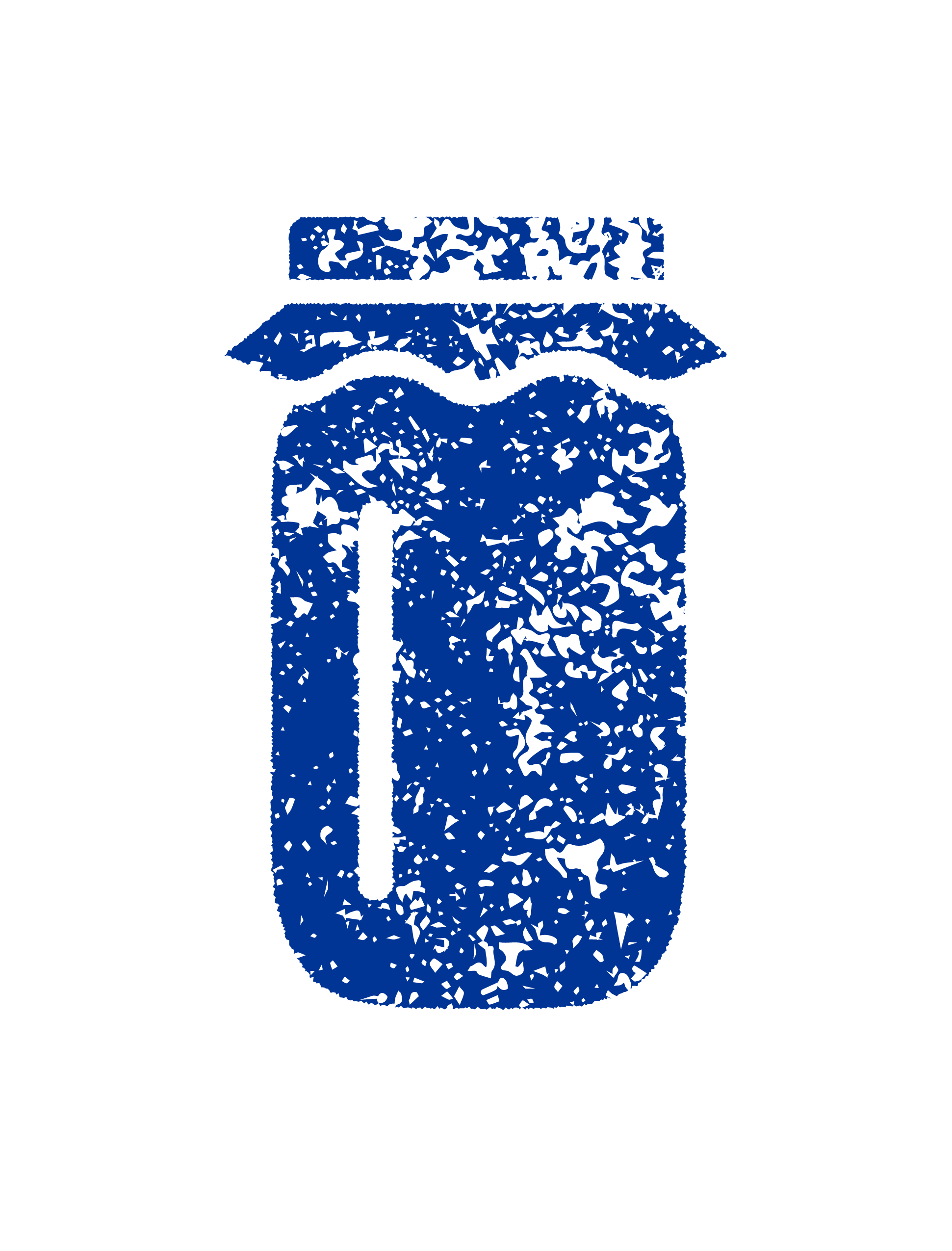 Illustration of a white medicine bottle with a blue label, a blue pill, and a blue capsule on a black background.