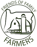 Logo with farm scene and the words 'Friends of Family Farmers'.