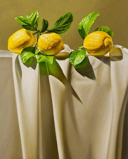 
Three lemons (sold)
Oil on Canvas

30" X 24" • 2010