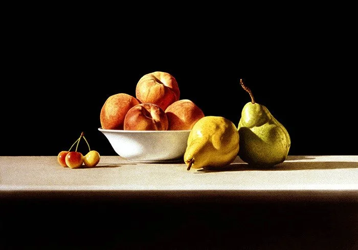 
Cherries Peaches & Pears • Commission (sold)
Watercolor & Gouache

28" X 40" • 2000